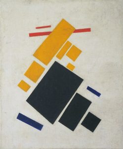 Malevich's 1915 artwork, Airplane Flying